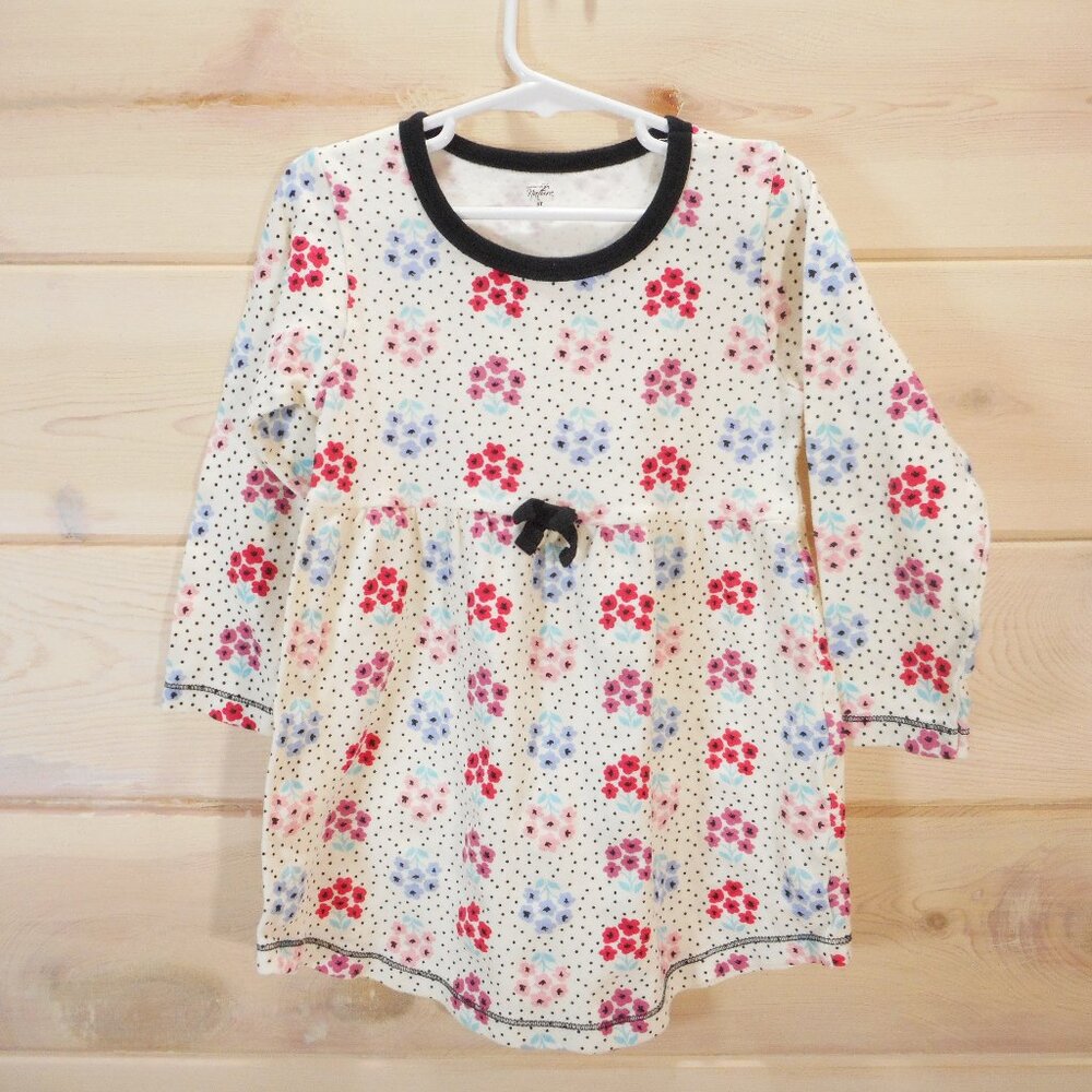 Touched By Nature Little Girls size 5T Floral 100% Organic Cotton Dress